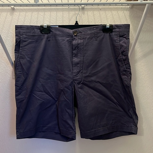Good Fellow Men's Navy Shorts Flat Front  Size 38 - Picture 1 of 10